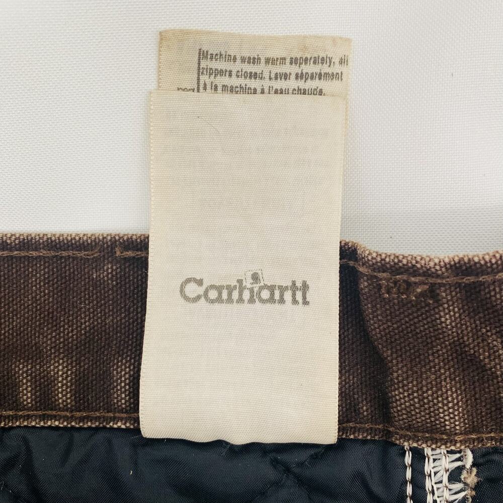 VTG Carhartt Double Knee Carpenter Pants Quilted 44x30 Workwear Grunge Thrashed - Picture 5 of 16